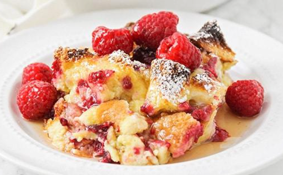 Baked Raspberry French Toast