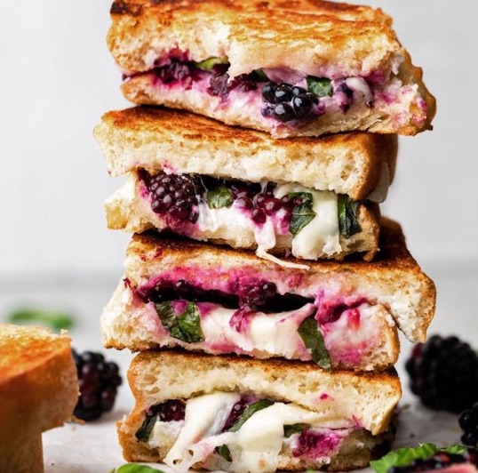 Blackberry Goat Cheese Grilled Cheese