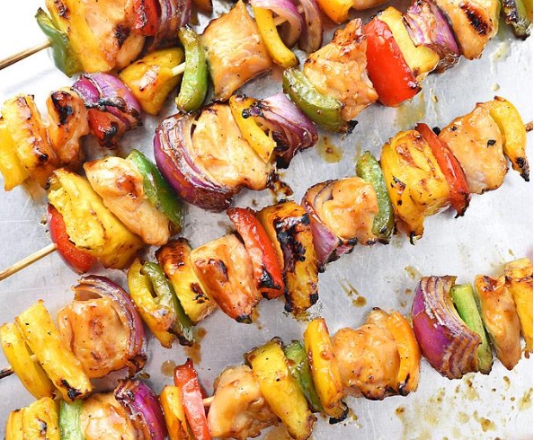 Hawaiian Chicken Kabobs