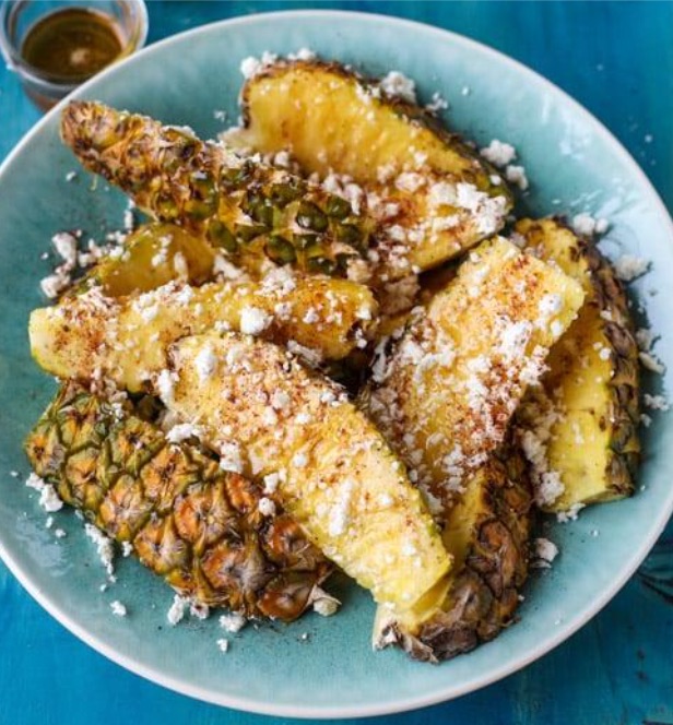 Hot Honey Pineapple Wedges