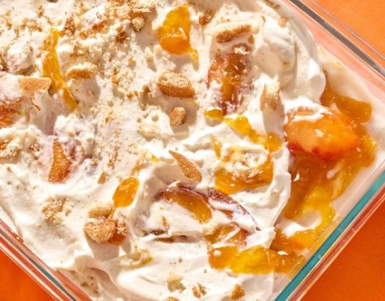 Caribbean Peach Pudding